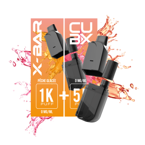 Cartouche de 5 saveurs CubX à 6,90€ L'unité.